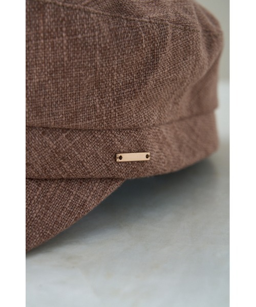 AZUL by moussy（アズールバイマウジー）の「LINEN LIKE CASQUETTE/リネンライクキャスケット（キャスケット・レディース・ブラック/ライトベージュ/ブラウン・FREE）」の11枚目の写真