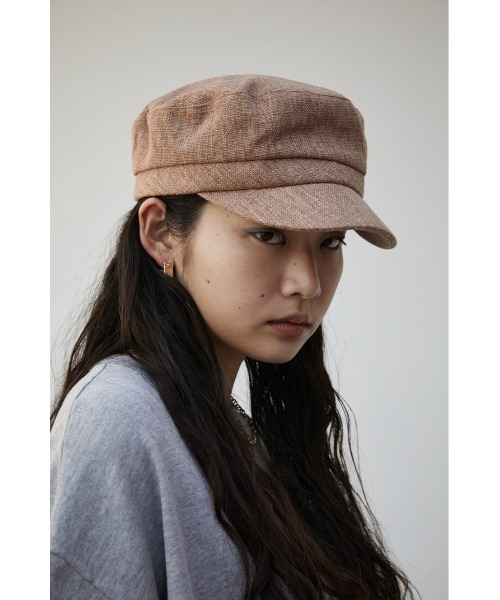 AZUL by moussy（アズールバイマウジー）の「LINEN LIKE CASQUETTE/リネンライクキャスケット（キャスケット・レディース・ブラック/ライトベージュ/ブラウン・FREE）」の14枚目の写真