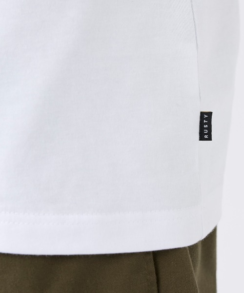 RUSTY(ラスティ)の「【RUSTY:ラスティー】半袖ロゴTシャツ(Tシャツ/カットソー・メンズ・ブルー/ベージュ/ブラック/ホワイト・X-LARGE/LARGE/MEDIUM)」の13枚目の写真