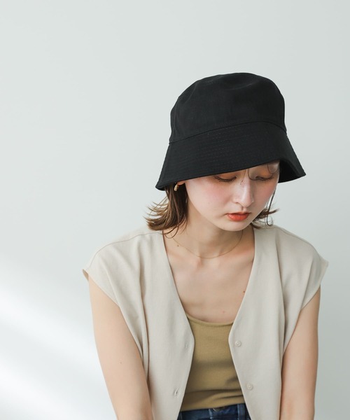 SENSE OF PLACE by URBAN RESEARCH（センスオブプレイスバイアーバンリサーチ）の「『ユニセックス』ツイルバケットハット（ハット・メンズ・ライトカーキ/ライトベージュ/ブラック・ONE）」の9枚目の写真