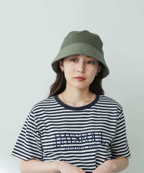 SENSE OF PLACE by URBAN RESEARCH（センスオブプレイスバイアーバンリサーチ）の「『ユニセックス』ツイルバケットハット（ハット・メンズ・ライトカーキ/ライトベージュ/ブラック・ONE）」の7枚目の写真