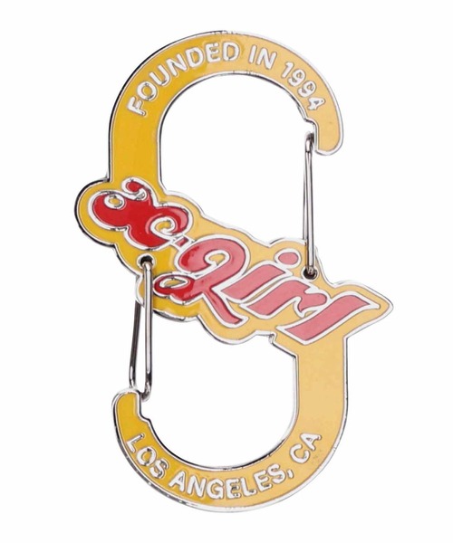 X-girl(エックスガール)の「CHUBBY LOGO CARABINER(キーホルダー・レディース・グレー/ブラック/イエロー・ONE SIZE)」の3枚目の写真