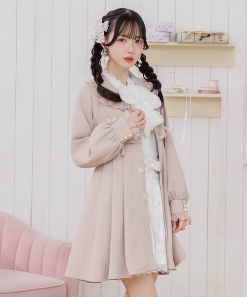 ROJITA（ロジータ）の「【再入荷】シアーフリルトレンチコート（トレンチコート・レディース・ブラック/ベージュ/ピンク・FREE）」の15枚目の写真