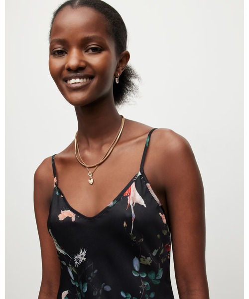 ALLSAINTS（オールセインツ）の「BRYONY FABIA MIDI DRESS | BRYONY FABIA ミディ ドレス・ワンピース（ワンピース・レディース・ブラック・6/10/4/8/2）」の3枚目の写真