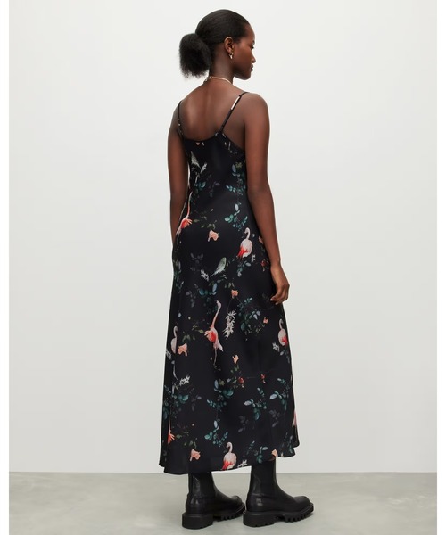 ALLSAINTS（オールセインツ）の「BRYONY FABIA MIDI DRESS | BRYONY FABIA ミディ ドレス・ワンピース（ワンピース・レディース・ブラック・6/10/4/8/2）」の6枚目の写真