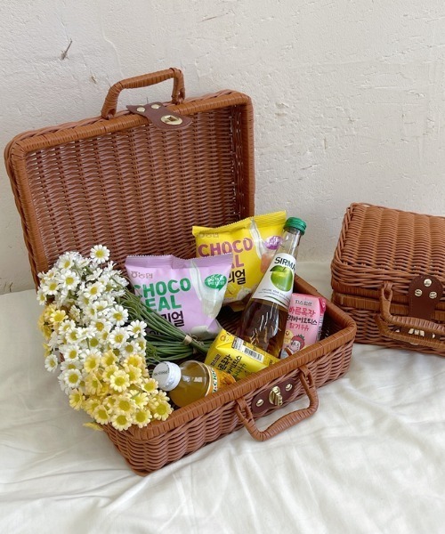 大きなかご ロンガバーガー レア 蓋付き バスケット アンティーク