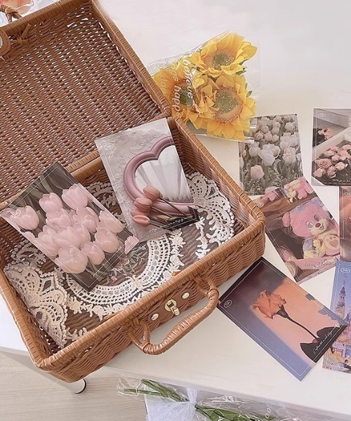 Made in I（メイドインアイ）の「ラタン風ピクニックバスケット（収納