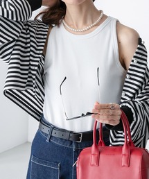 BONLECILL | カップ付き テレコリブ アメリカンスリーブタンクトップ(タンクトップ)