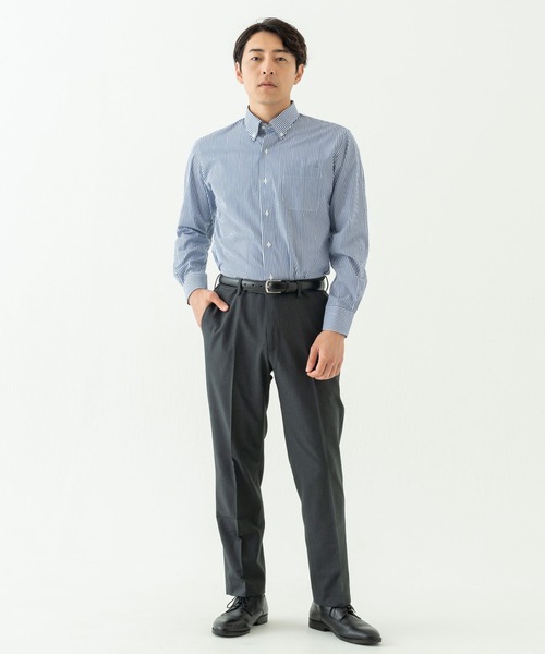 【セール】TESTA スマートドレスシャツ＜ブルーストライプ＞（ビジネスシャツ）｜BRICK & SONS（ブリックアンドサンズ）