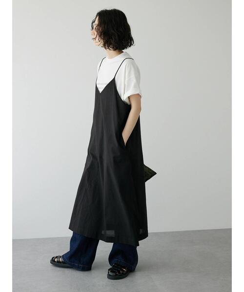 CRAFT STANDARD BOUTIQUE（クラフトスタンダードブティック）の「インドコットン　キャミワンピース（ワンピース・レディース・ブラック/ブルー・FREE）」の3枚目の写真