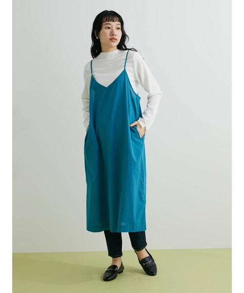 CRAFT STANDARD BOUTIQUE（クラフトスタンダードブティック）の「インドコットン　キャミワンピース（ワンピース・レディース・ブラック/ブルー・FREE）」の5枚目の写真
