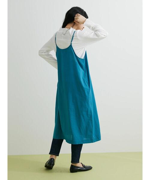 CRAFT STANDARD BOUTIQUE（クラフトスタンダードブティック）の「インドコットン　キャミワンピース（ワンピース・レディース・ブラック/ブルー・FREE）」の8枚目の写真