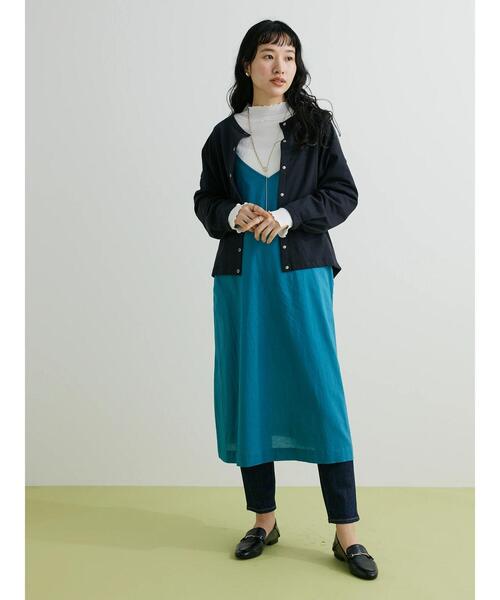 CRAFT STANDARD BOUTIQUE（クラフトスタンダードブティック）の「インドコットン　キャミワンピース（ワンピース・レディース・ブラック/ブルー・FREE）」の9枚目の写真