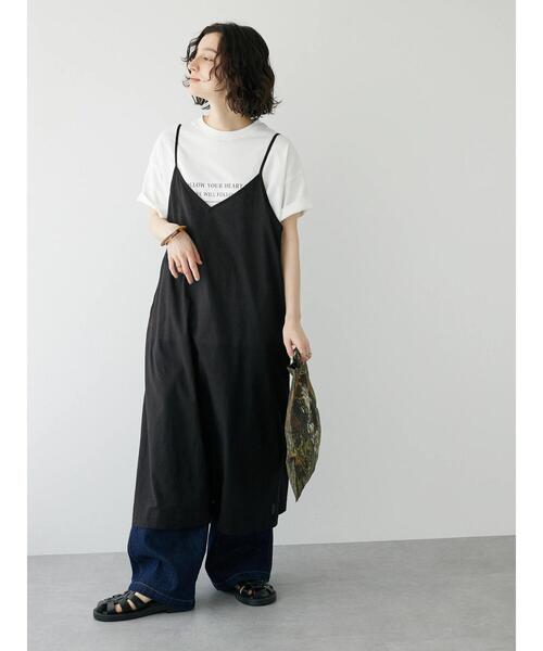 CRAFT STANDARD BOUTIQUE（クラフトスタンダードブティック）の「インドコットン　キャミワンピース（ワンピース・レディース・ブラック/ブルー・FREE）」の11枚目の写真