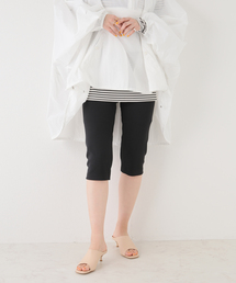 ストレッチカルゼスキニーカプリパンツ