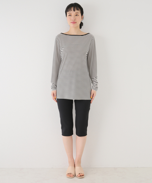 Noble（ノーブル）の「ストレッチカルゼスキニーカプリパンツ（その他パンツ・レディース・ブラック・FREE）」の3枚目の写真