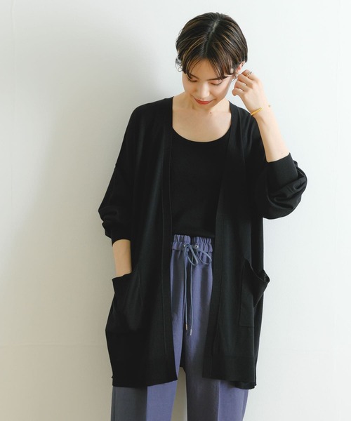 URBAN RESEARCH（アーバンリサーチ）の「UVカット加工ガウンカーディガン（カーディガン/ボレロ・レディース・アイボリー/ブラック/ベージュ系その他・FREE）」の22枚目の写真