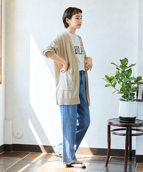 URBAN RESEARCH（アーバンリサーチ）の「UVカット加工ガウンカーディガン（カーディガン/ボレロ・レディース・アイボリー/ブラック/ベージュ系その他・FREE）」の19枚目の写真