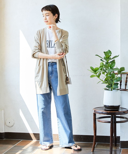 URBAN RESEARCH（アーバンリサーチ）の「UVカット加工ガウンカーディガン（カーディガン/ボレロ・レディース・アイボリー/ブラック/ベージュ系その他・FREE）」の7枚目の写真