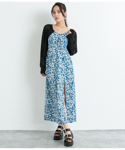 ANAP(アナップ)の「2WAYクルーネックショートカーディガン(カーディガン/ボレロ・レディース・ブラック/アイボリー/ピンク・FREE)」の8枚目の写真