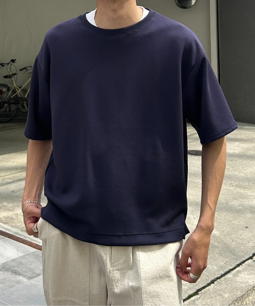 CPCM(シーピーシーエム)の「接触冷感ダンボールT(Tシャツ/カットソー・メンズ・チャコールグレー/ホワイト/グレー/ネイビー/ベージュ/グリーン/ブラック系その他/ホワイト系その他/ボルドー・MEDIUM/LARGE)」の15枚目の写真