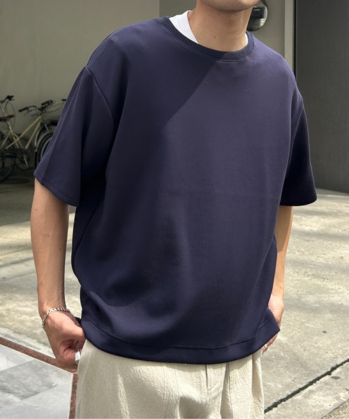 CPCM(シーピーシーエム)の「接触冷感ダンボールT(Tシャツ/カットソー・メンズ・チャコールグレー/ホワイト/グレー/ネイビー/ベージュ/グリーン/ブラック系その他/ホワイト系その他/ボルドー・MEDIUM/LARGE)」の16枚目の写真