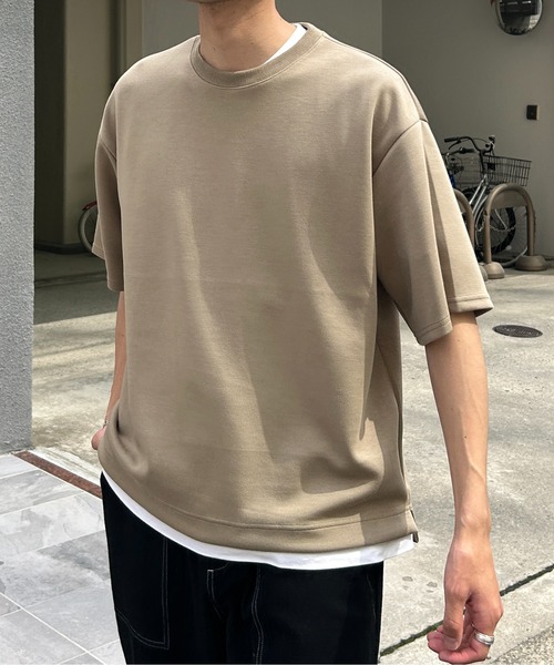 CPCM(シーピーシーエム)の「接触冷感ダンボールT(Tシャツ/カットソー・メンズ・チャコールグレー/ホワイト/グレー/ネイビー/ベージュ/グリーン/ブラック系その他/ホワイト系その他/ボルドー・MEDIUM/LARGE)」の22枚目の写真