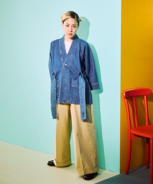 OPULENCE(オーピュレンス)の「Bloom Accent フラワーループチノパンツ(チノパンツ・レディース・ベージュ・FREE)」の17枚目の写真