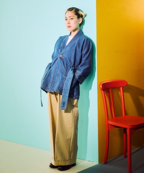 OPULENCE(オーピュレンス)の「Bloom Accent フラワーループチノパンツ(チノパンツ・レディース・ベージュ・FREE)」の18枚目の写真