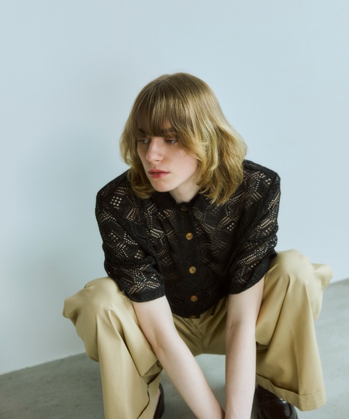 OPULENCE(オーピュレンス)の「Bloom Accent フラワーループチノパンツ(チノパンツ・レディース・ベージュ・FREE)」の12枚目の写真