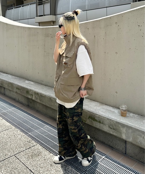 sedacle（セダクル）の「ユーティリティポケットナイロンベスト（ベスト・メンズ・ブラック/カーキ/ベージュ・MEDIUM/LARGE）」の16枚目の写真