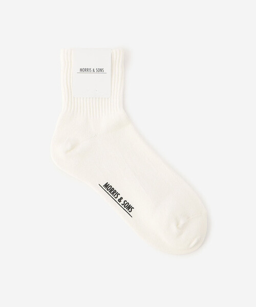 Bshop(ビショップ)の「MORRIS & SONS | ポリエステル ショートソックス WOMEN(ソックス/靴下・レディース・ホワイト/イエロー/ブラック・WOMENS)」の1枚目の写真