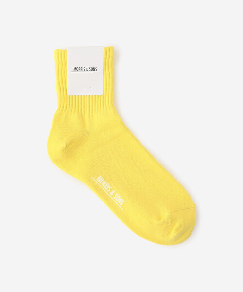 Bshop(ビショップ)の「MORRIS & SONS | ポリエステル ショートソックス WOMEN(ソックス/靴下・レディース・ホワイト/イエロー/ブラック・WOMENS)」の3枚目の写真