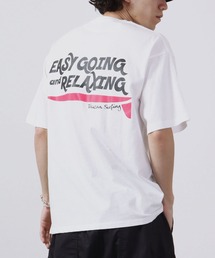 Toucan Surfing 天竺 バックプリント ポケット付き 半袖Tシャツ