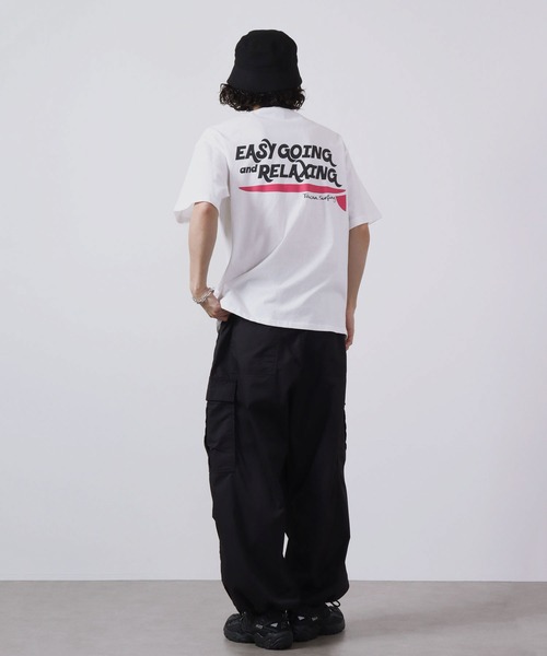 Toucan Surfing(トゥーカンサーフィン)の「Toucan Surfing 天竺 バックプリント ポケット付き 半袖Tシャツ(Tシャツ/カットソー・メンズ・ネイビー/グリーン/ホワイト/ブラック・M/L/LL)」の9枚目の写真