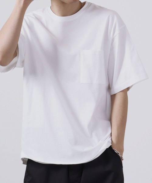 Toucan Surfing(トゥーカンサーフィン)の「Toucan Surfing 天竺 バックプリント ポケット付き 半袖Tシャツ(Tシャツ/カットソー・メンズ・ネイビー/グリーン/ホワイト/ブラック・M/L/LL)」の6枚目の写真