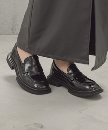 tukn. | 厚底 ローファー 厚底マニッシュシューズ 柔らかい履き心地(ローファー)