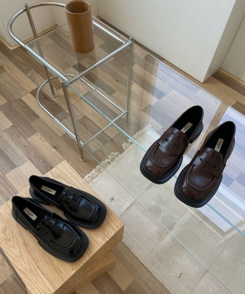 tukn.（トゥクン）の「【tukn.トゥクン】厚底 ローファー 厚底マニッシュシューズ 柔らかい履き心地（ローファー・レディース・ブラック/ブラウン・S/M/L）」の8枚目の写真