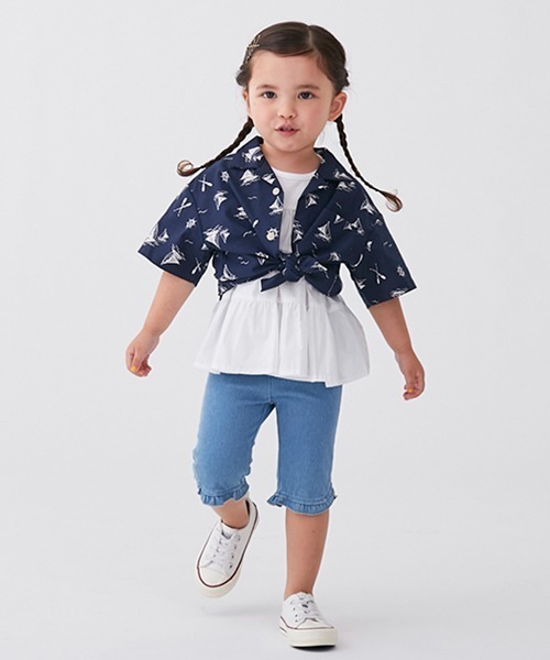 petit main（プティマイン）の「マリン・バンダナ柄開衿シャツ（シャツ/ブラウス・キッズ・ネイビー/レッド/マルチ・100cm/130cm/120cm/90cm/110cm/80ｃｍ）」の15枚目の写真