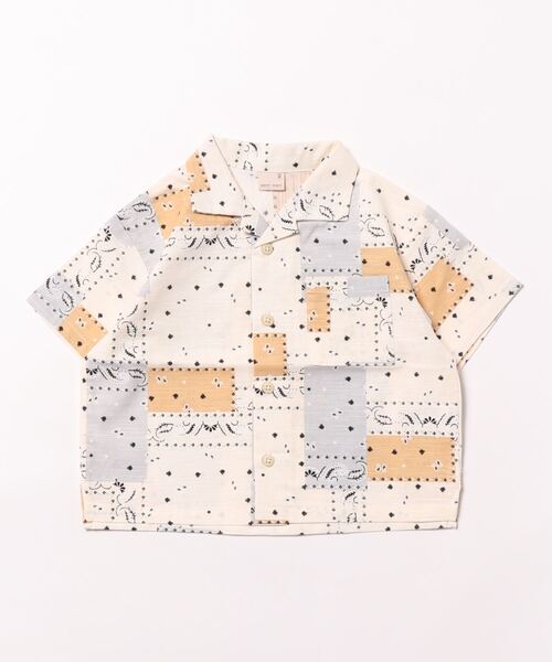 petit main（プティマイン）の「マリン・バンダナ柄開衿シャツ（シャツ/ブラウス・キッズ・ネイビー/レッド/マルチ・100cm/130cm/120cm/90cm/110cm/80ｃｍ）」の22枚目の写真