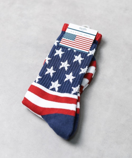 ZENITH（ゼニス）の「■ZENITH■USA FLAG SOCKS（ソックス/靴下・メンズ・その他2/その他1・FREE）」の2枚目の写真
