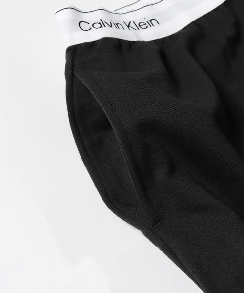 Calvin Klein（カルバン・クライン）の「Calvin Klein/カルバンクライン MODERN COTTON JOGGER ジョガーパンツ（スウェットパンツ・レディース・ヘザーグレー/ブラック・S/M/L）」の4枚目の写真