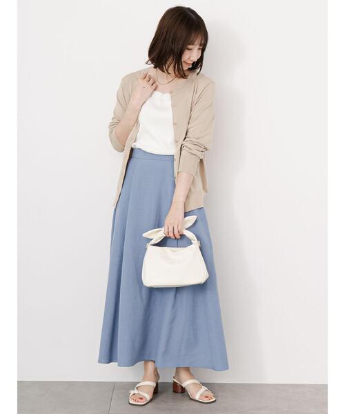 Te chichi TERRASSE（テチチテラス）の「前後2WAY総針タンクトップ（タンクトップ・レディース・オフホワイト/グリーン/ブラック・F）」の15枚目の写真