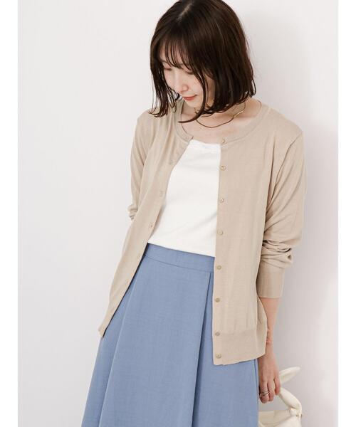 Te chichi TERRASSE（テチチテラス）の「前後2WAY総針タンクトップ（タンクトップ・レディース・オフホワイト/グリーン/ブラック・F）」の13枚目の写真