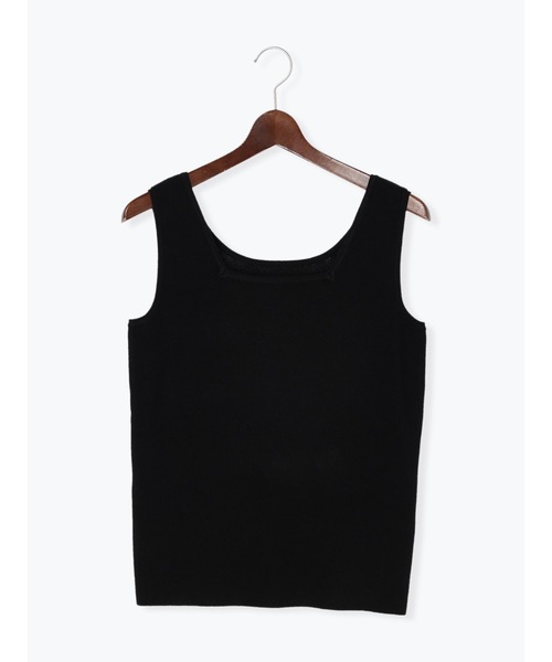 Te chichi TERRASSE（テチチテラス）の「前後2WAY総針タンクトップ（タンクトップ・レディース・オフホワイト/グリーン/ブラック・F）」の3枚目の写真