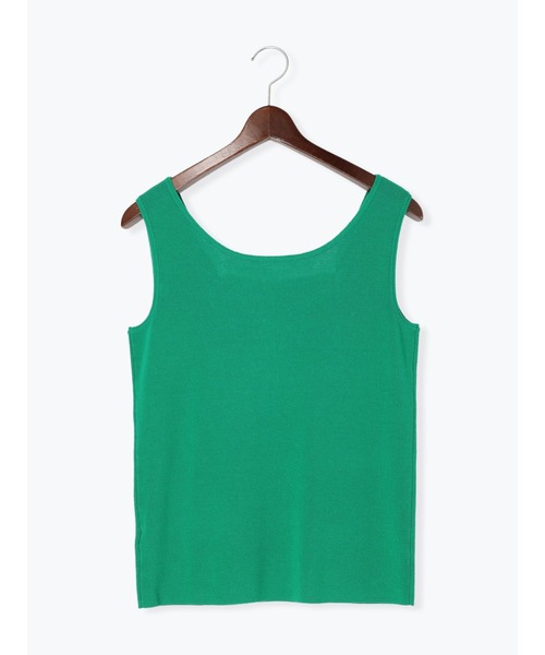 Te chichi TERRASSE（テチチテラス）の「前後2WAY総針タンクトップ（タンクトップ・レディース・オフホワイト/グリーン/ブラック・F）」の11枚目の写真