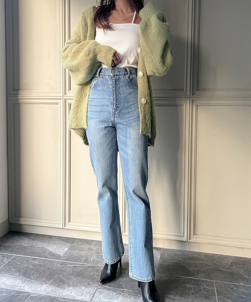 JUNOAH（ジュノア）の「コード紐付きニットカーディガン（カーディガン/ボレロ・レディース・ブルー/アイボリー/グリーン系その他/ベージュ/グレー・FREE/MEDIUM/LARGE）」の20枚目の写真