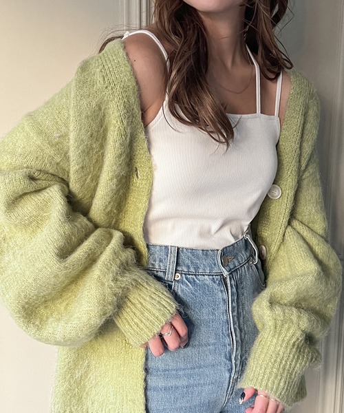 JUNOAH（ジュノア）の「コード紐付きニットカーディガン（カーディガン/ボレロ・レディース・ブルー/アイボリー/グリーン系その他/ベージュ/グレー・FREE/MEDIUM/LARGE）」の22枚目の写真