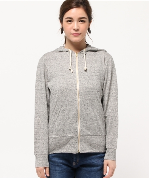 ROSE BUD（ローズバッド）の「S-LCTT-15135 ZIP PARKA（パーカー・レディース・グレー/ネイビー・ONE SIZE）」の3枚目の写真