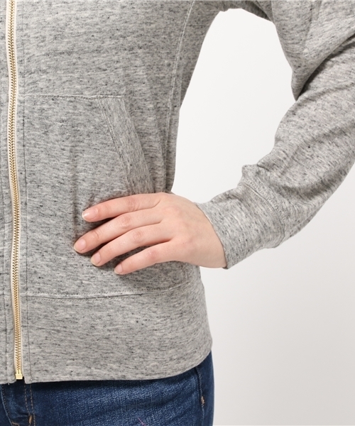 ROSE BUD（ローズバッド）の「S-LCTT-15135 ZIP PARKA（パーカー・レディース・グレー/ネイビー・ONE SIZE）」の7枚目の写真